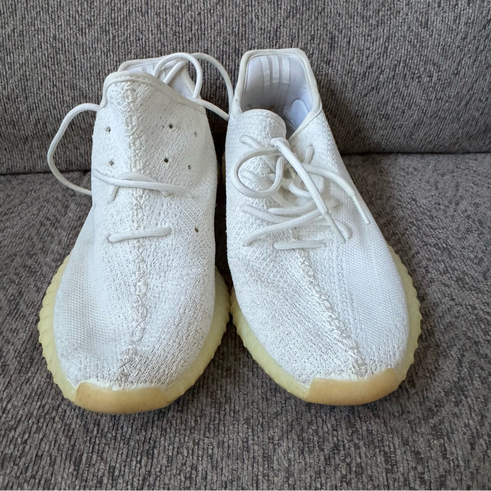 adidas Yeezy Boost 350 V2 Low Cream White / Triple White Mens Sz 7 Not re al